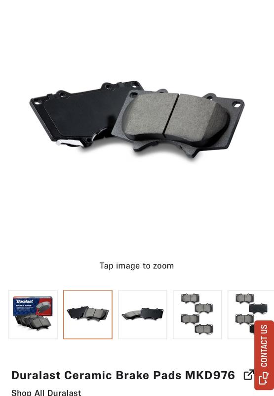 Duralast Ceramic Brake Pads MKD976 | AutoZone