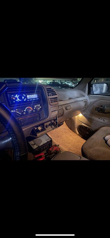 My Boss speakers I gotten and radio from autozone and my amp is in under my seats