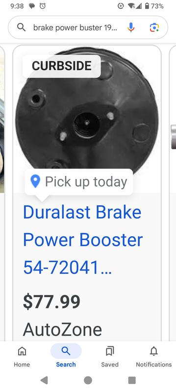 Duralast Remanufactured Brake Power Booster 54-74225
