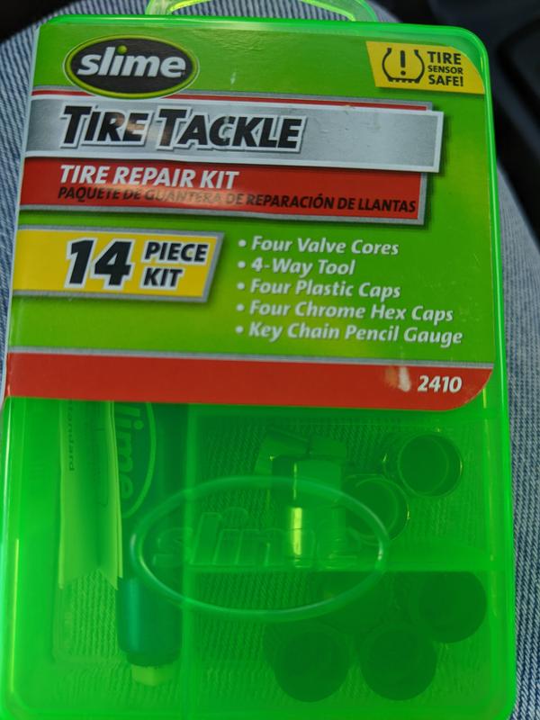 Slime Bike Tire Repair Kit Walmart 2-in-1 Combo Handle Tire Plug Kit