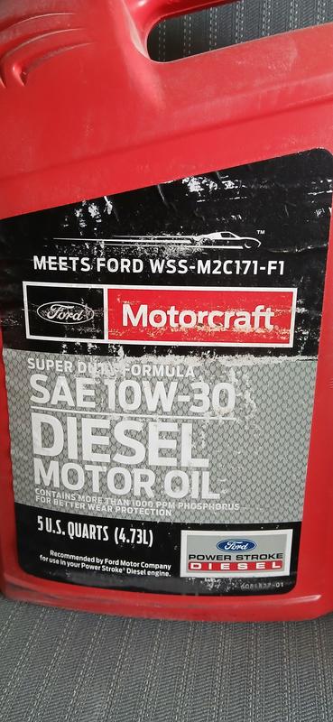 Motorcraft Diesel Engine Conventional Engine Oil 15W-40 5 Quart