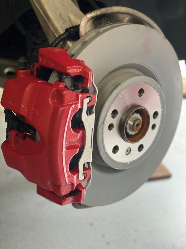 Automotive caliper paint