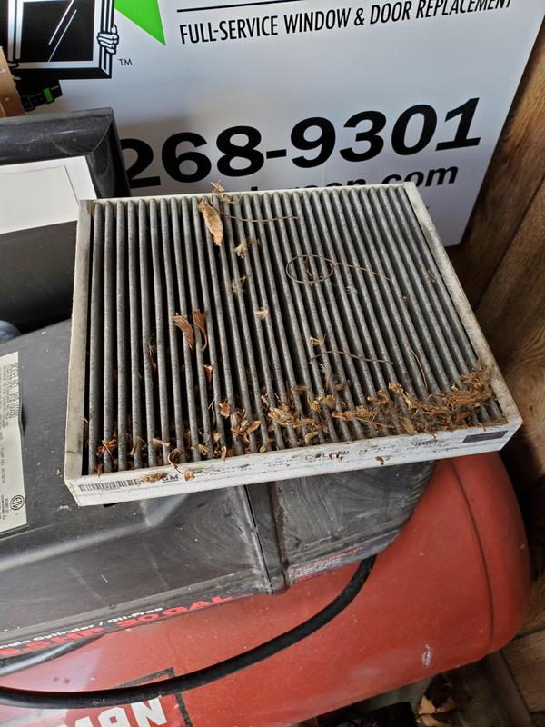 cabin air filter behind the glove box