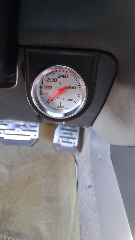 マサG Equus White 2in Mechanical Water Temperature Gauge
