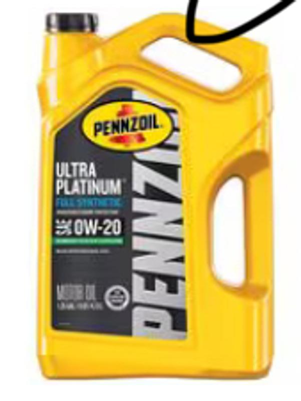 Pennzoil Ultra Platinum Full Synthetic Engine Oil 0W-20 5 Quart