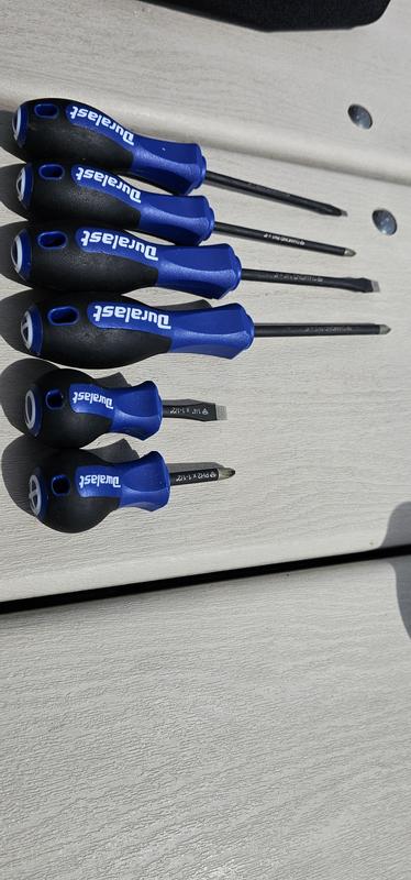Draper Redline 6-Piece Soft Grip Screwdriver Set - Chrome Vanadium Steel, Pozidriv Compatible