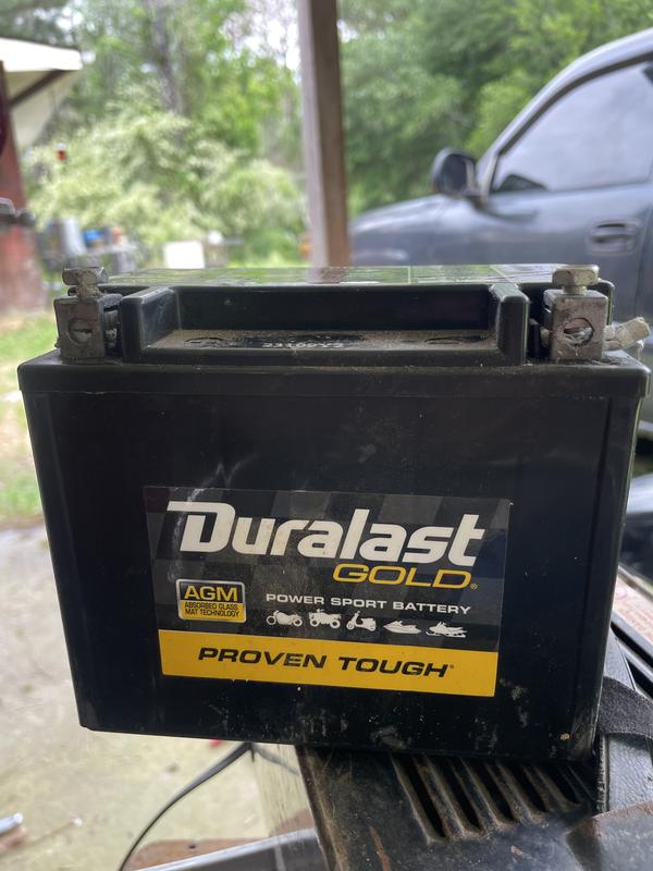 Duralast Gold Group BTX12 AGM Ready-to-Ride Power Sport Battery 180 CCA ...