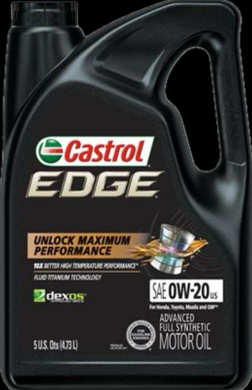 Castrol EDGE 0W-20　FE 8L Castrol EDGE High Mileage 0W-20 Advanced Full Synthetic
