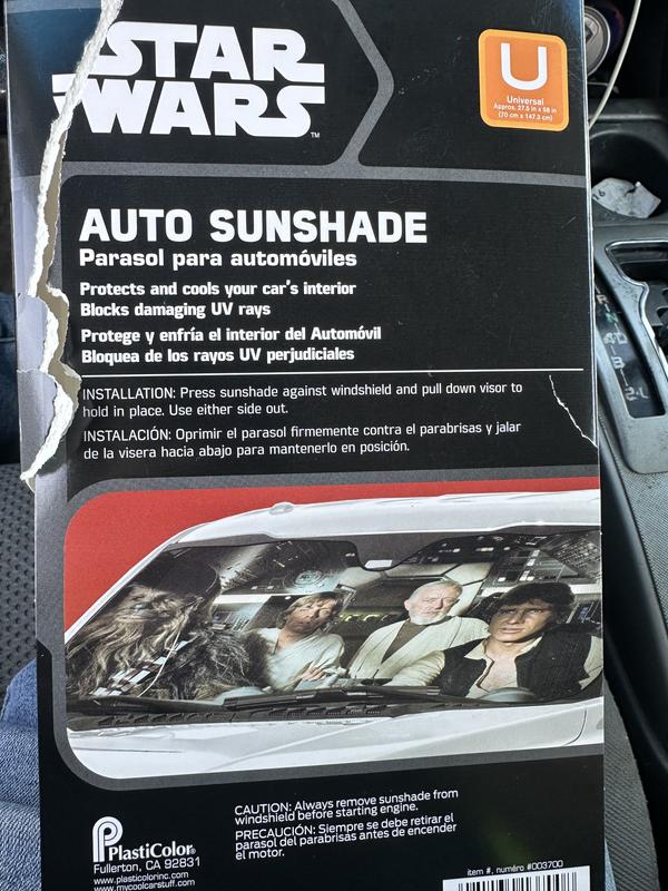 Plasticolor 003700R01 Star Wars Accordion Sunshade