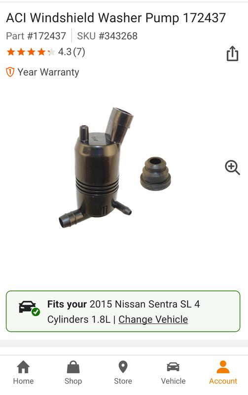 ACI Windshield Washer Pump 172437 | AutoZone