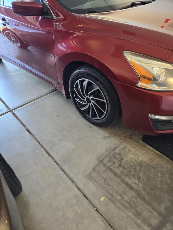 Alpena Silver and Black 16in Turbo Universal Wheel Cover