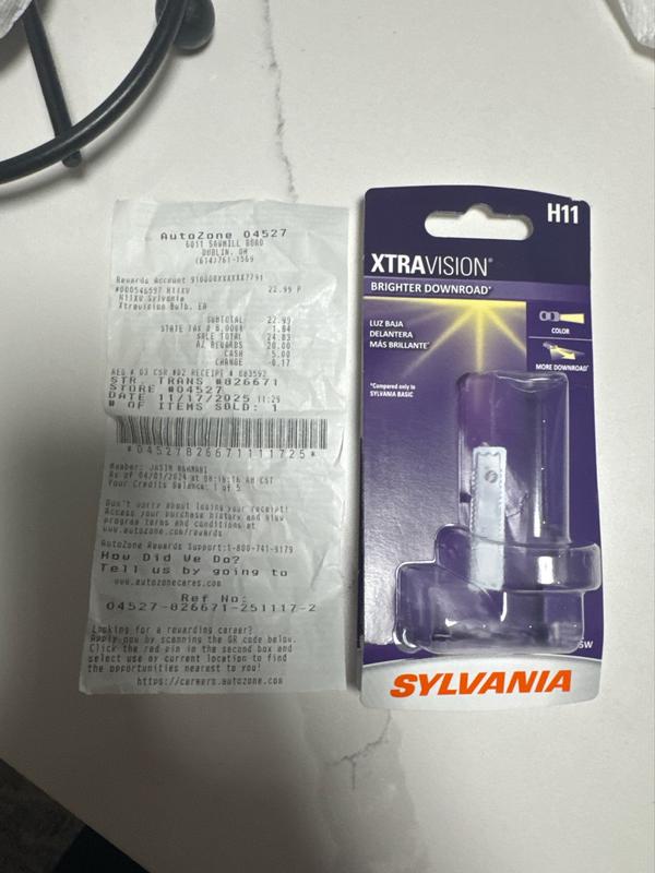 Sylvania XtraVision Bulb H11XV | AutoZone