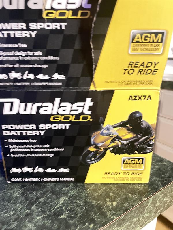 Duralast Gold Group BTX9 AGM Ready-to-Ride Power Sport Battery 120 CCA