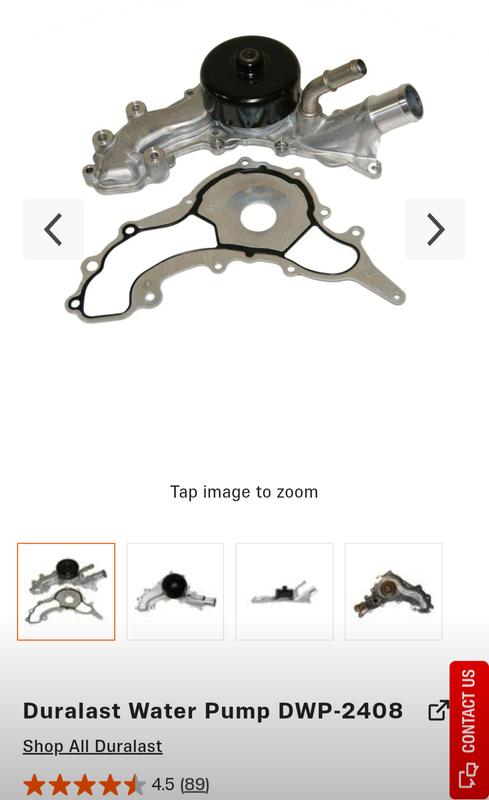 Duralast Water Pump DWP-2408