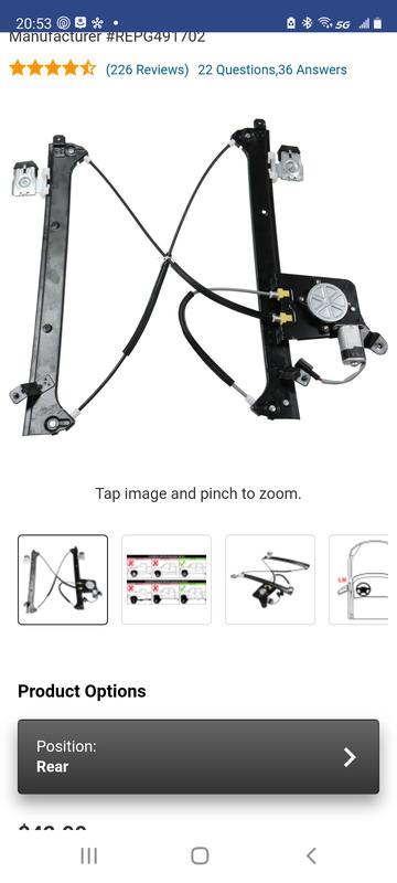 Dorman 741-644 Dorman Power Window Regulator and Motor Assemblies