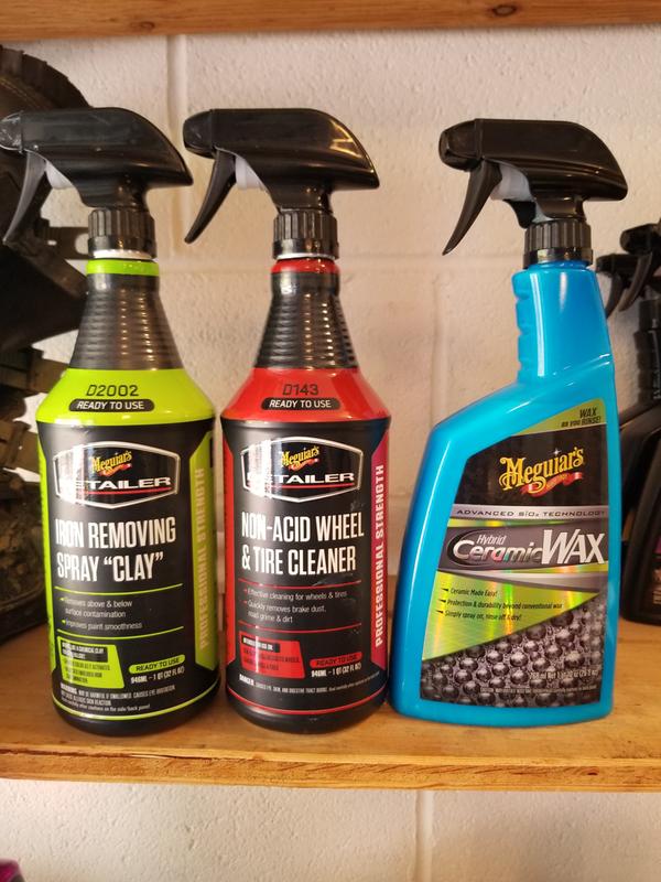 Meguiar's Iron Removing Spray Clay - Industrial Fallout & Iron Remover  without Abrasives - DRTU200232, 32 oz