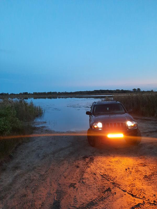 Blazer International 195CWL514 4" LED Double Row Light Bar - Fog Beam Pattern 195cwl514 Tabletop Side
