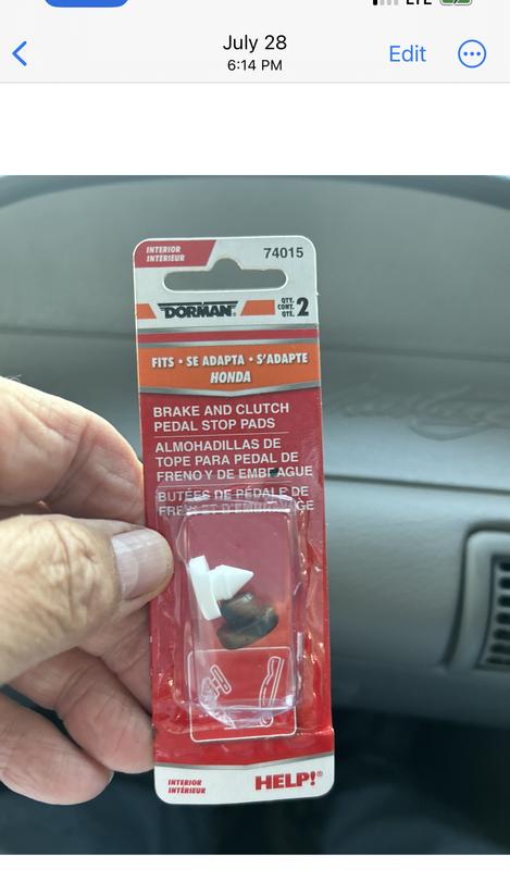 Plastic pad for push button switch