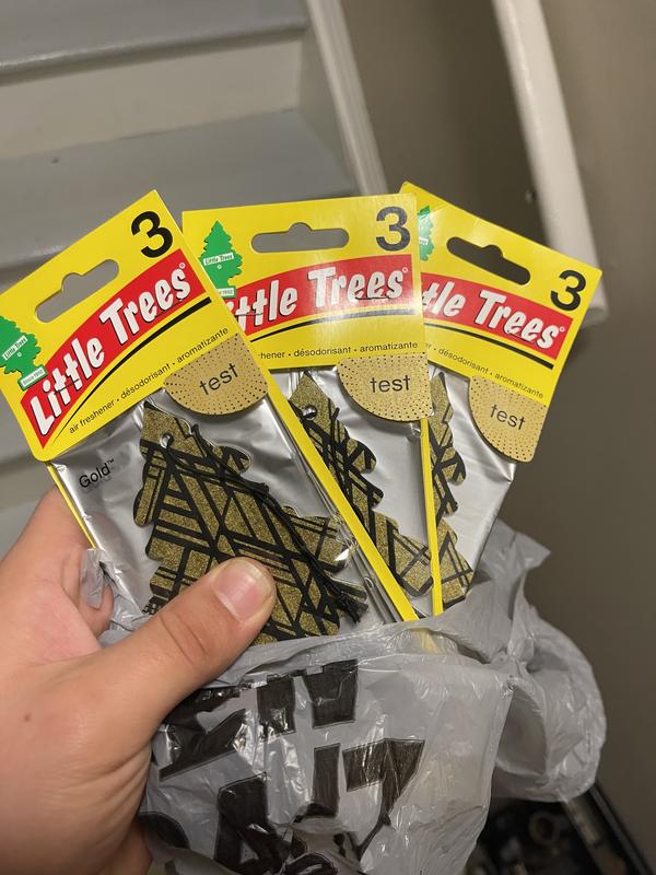 LITTLE TREES Gold Scent Hanging Air Freshener 3 Pack | AutoZone