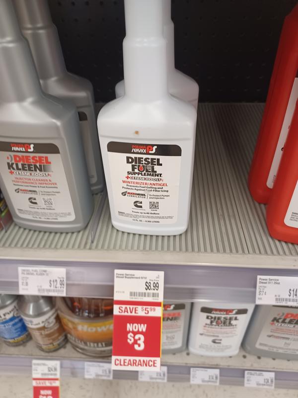 Power Service Diesel Support 9oz to 12oz Fuel Additive