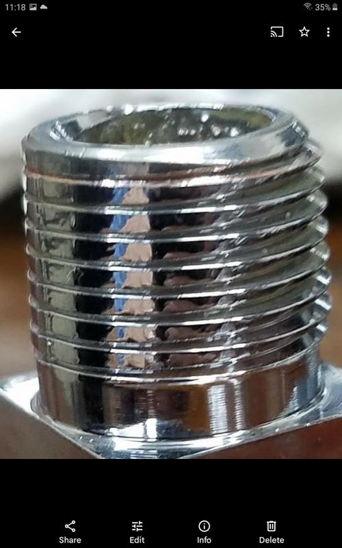 Spectre Performance Chrome 90 Degrees Fuel Fitting