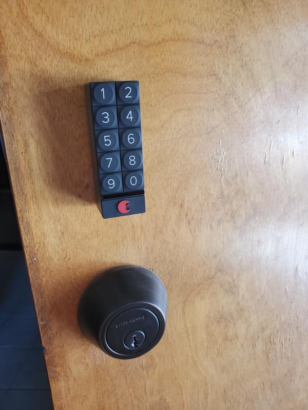 My new August key pad