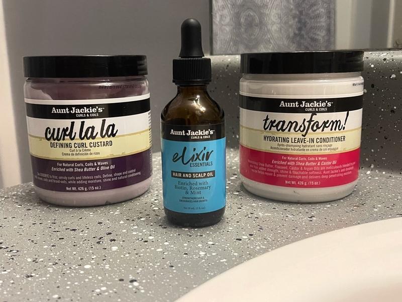 Aunt Jackie's Hair Elixir Oil - Biotin, Rosemary & Mint Scalp