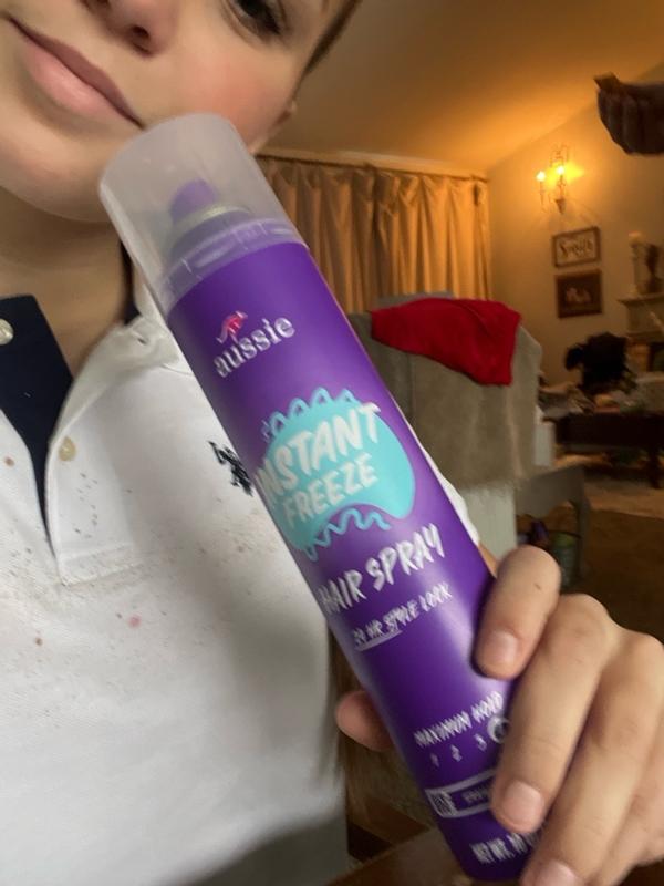 Live - Honest Review Aussie Instant Freeze Hair Spray with Use Tip