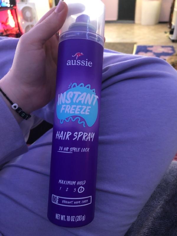Aussie Aussie Instant Freeze with Jojoba Oil & Sea Kelp Hairspray, 7.0 oz