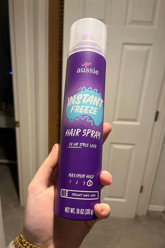 Hair Styling with Instant Freeze Hairspray - Aussie  Freeze, hair! Okay,  you're not under arrest, but we do want you to just stay put all day. 😅  This Instant Freeze Hairspray