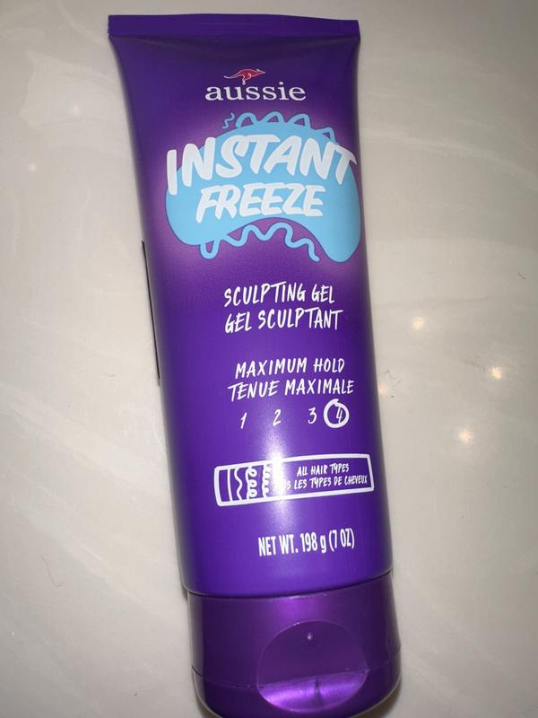 Aussie Instant Freeze Sculpting Gel for Curly Hair, Straight Hair, and Wavy  Hair - 198 g