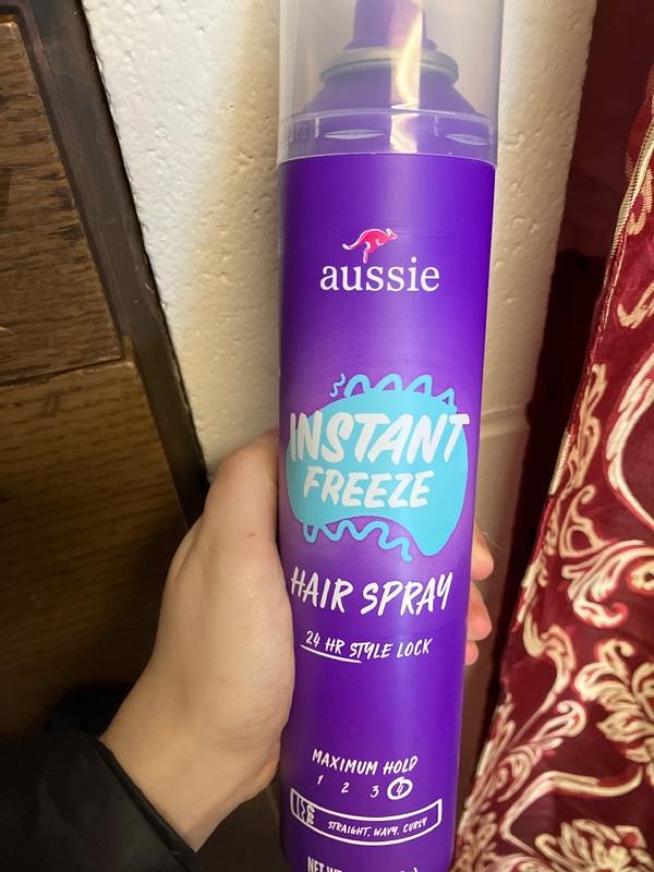 Aussie Instant Freeze Sculpting Gel for Curly Hair, Straight Hair, and