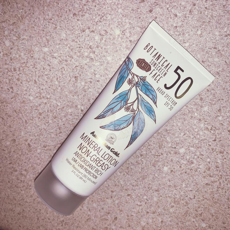 australian gold botanical spf 50 tinted face mineral lotion