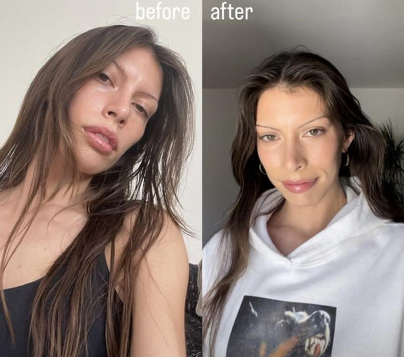 Customer photo for "healthy hair starts at the scalp!"