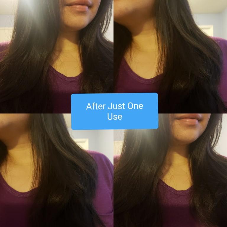 Customer photo for "Scent is great hair looks amazing"