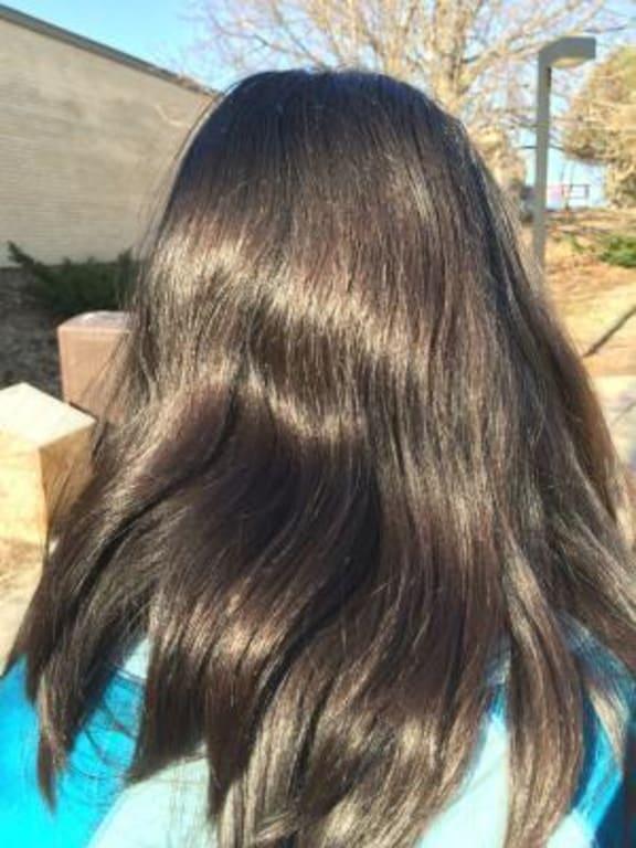 Customer photo for "People ask what shampoo we use"
