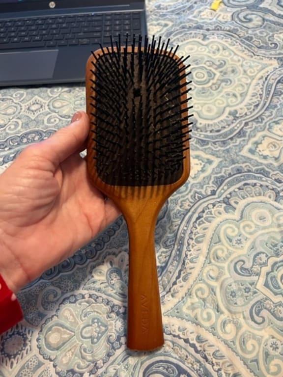 Customer photo for "I would NOT buy this brush"