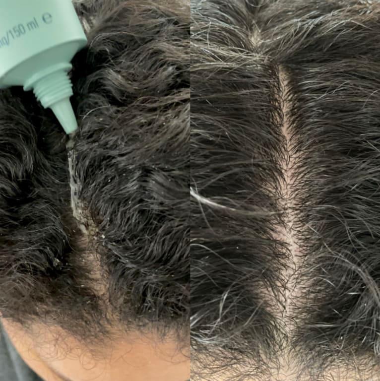Customer photo for "leveling up hair wash days"
