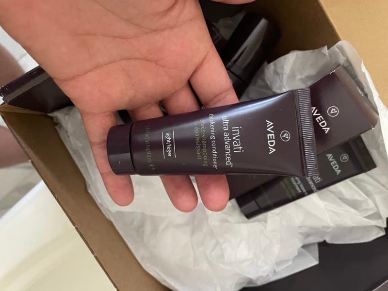 Customer photo for "Great for fine thin hair"