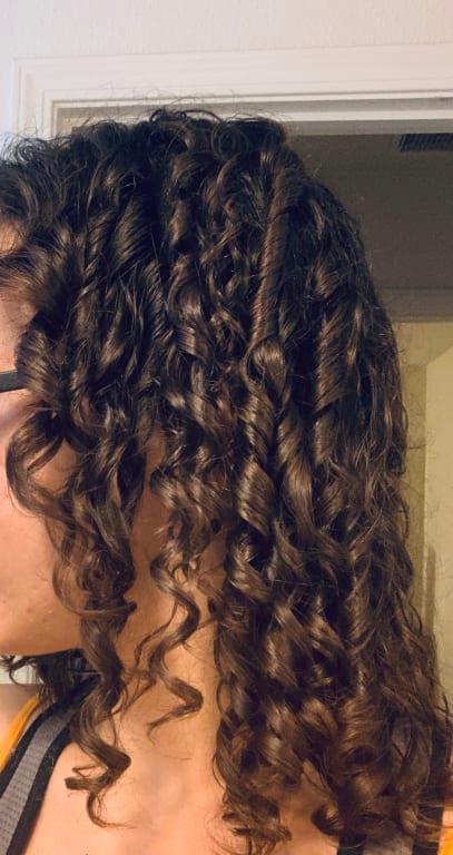 Customer photo for "Great for fine hair"