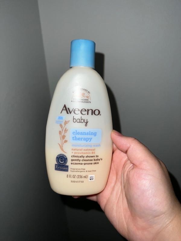 Aveeno Baby Cleansing Therapy Moisturizing Wash, Natural Oatmeal, 8 oz 