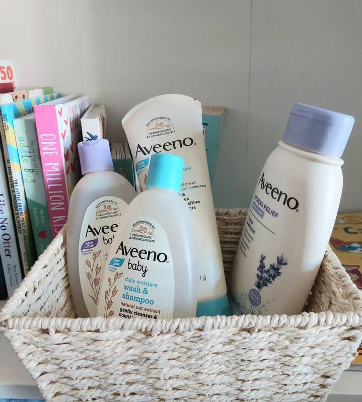 Aveeno Baby Daily Bathtime 4 Items Gift Wash & Shampoo & Lotion & Stress  Relief