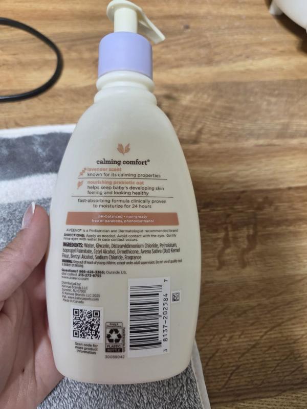 CALMING COMFORT® Baby Lotion with Prebiotic Oat | Aveeno®