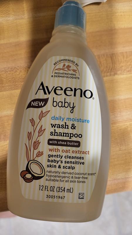 Aveeno Baby Daily Moisturizing 2-in-1 Body Wash & Shampoo, 12 fl