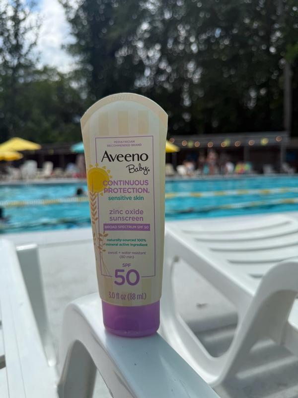 Baby Sunscreen Lotion: Broad Spectrum Zinc Oxide, SPF 50 AVEENO®
