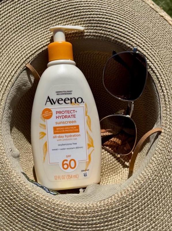 Oxybenzone-Free Body Sunscreen Lotion, SPF 60 | Aveeno®