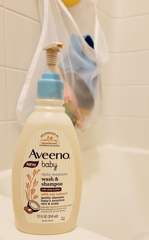 Aveeno Baby Daily Moisturizing 2-in-1 Body Wash & Shampoo, 12 fl. oz