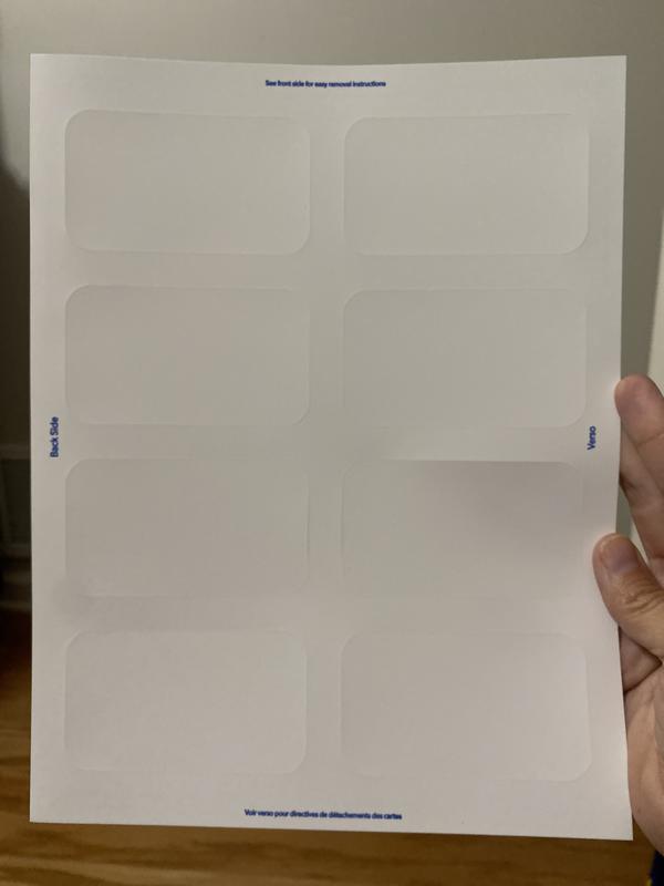 thumbnail image 2 of Avery Printable Business Cards - 2.5x3.5 Inch Rounded Corner Matte White Cardstock, 300 Count 2 of 13