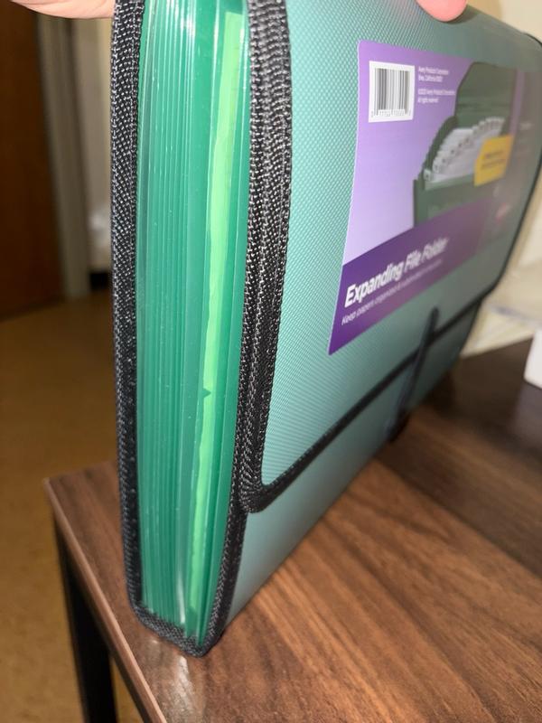 Expanding File Folder, 13-Pocket, Sage 73555 | Avery
