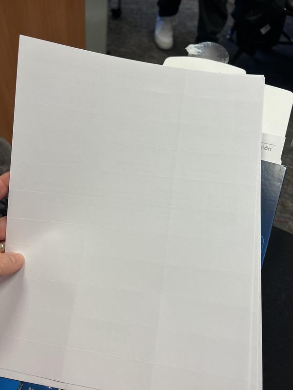 White Address Labels for Copiers, 1